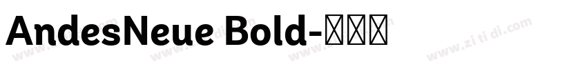 AndesNeue Bold字体转换